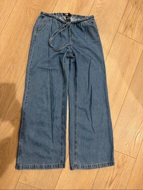Rewash denim drawstring cotton pants. Size small